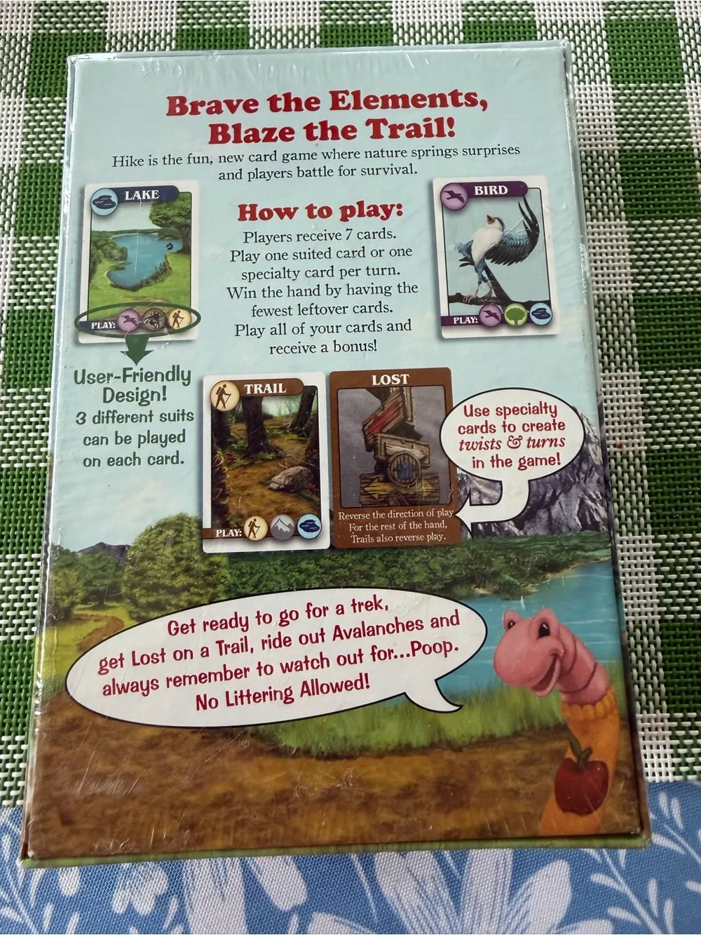 Hike Board Game - Light Blue Box with Red Logo